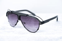 Yohji Yamamoto Unisex Sunglasses Dark Grey/Black and Purple Graduated Lenses - YY11ASTRONAUTC3SUN - WatchPilot