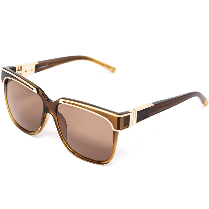 Yohji Yamamoto Unisex Sunglasses Rectangular Brown and Bronze Lenses Category 3 - YY16THORNC2SUN - WatchPilot