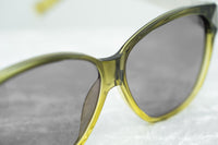 Yohji Yamamoto Unisex Sunglasses Rectangular Cat Eye Green and Grey Lenses - YY18CLAWC3SUN - WatchPilot