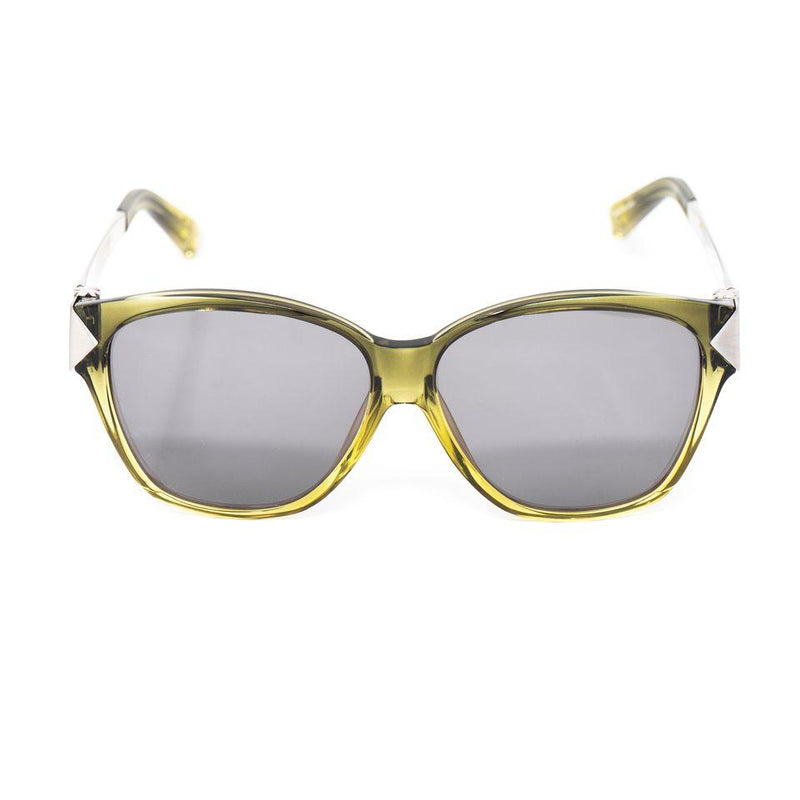 Yohji Yamamoto Unisex Sunglasses Rectangular Cat Eye Green and Grey Lenses - YY18CLAWC3SUN - WatchPilot