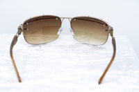 Yohji Yamamoto Unisex Sunglasses Rectangular Gold and Brown Graduated Lenses - 9YY100C3ANTIQUEGOLD - WatchPilot