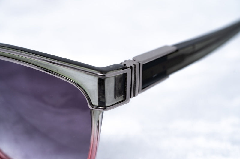 Yohji Yamamoto Unisex Sunglasses Rectangular Grey/Pink and Purple Lenses Category 3 - YY16THORNC4SUN - WatchPilot