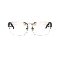 Yohji Yamamoto Unisex Sunglasses Rectangular Silver and Brown Graduated Lenses - 9YY100C2SHINYSILVER - WatchPilot