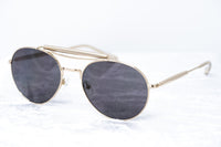 Yohji Yamamoto Unisex Sunglasses Round Gold and Dark Grey Lenses Category 3 - YY12RIDERC2SUN - WatchPilot