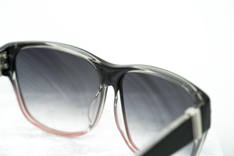 Yohji Yamamoto Unisex Sunglasses Square Black/Pink and Grey Lenses - YY15C4SUN - WatchPilot