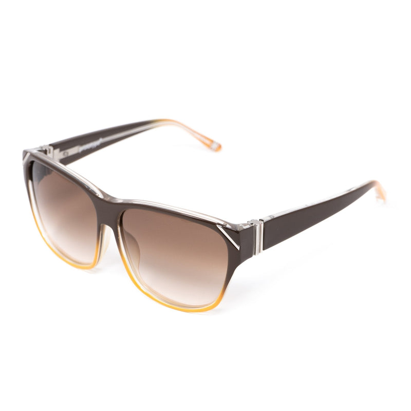 Yohji Yamamoto Unisex Sunglasses Square Brown/Orange and Brown Lenses - YY15C3SUN - WatchPilot