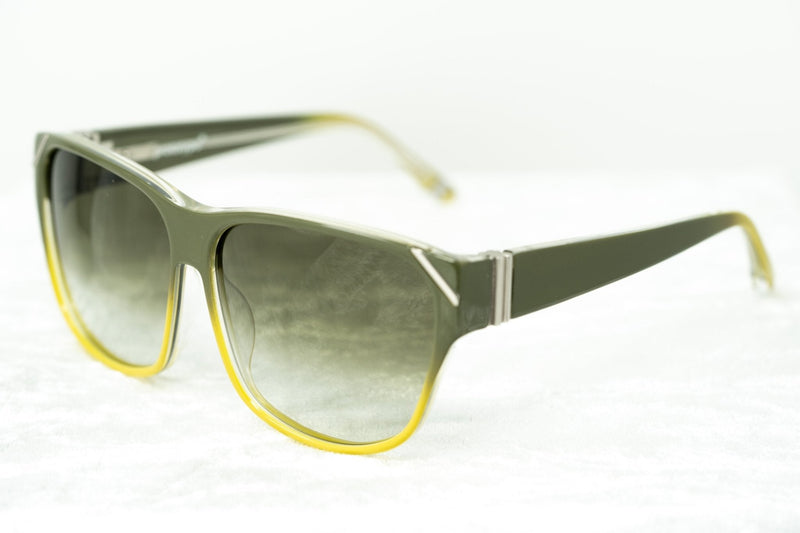 Yohji Yamamoto Unisex Sunglasses Square Green/Yellow and Green Lenses - YY15C1SUN - WatchPilot