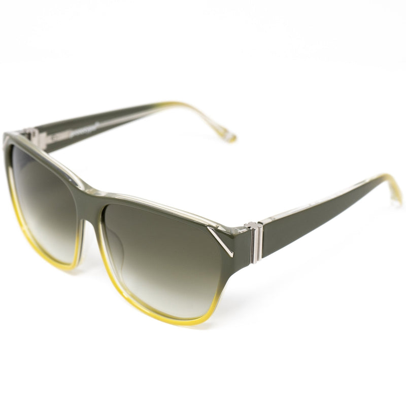 Yohji Yamamoto Unisex Sunglasses Square Green/Yellow and Green Lenses - YY15C1SUN - WatchPilot