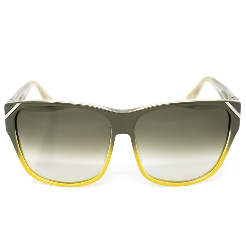 Yohji Yamamoto Unisex Sunglasses Square Green/Yellow and Green Lenses - YY15C1SUN - WatchPilot