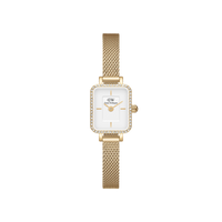 Daniel Wellington Quadro Mini Lumine Bezel Gold Watch DW00100730