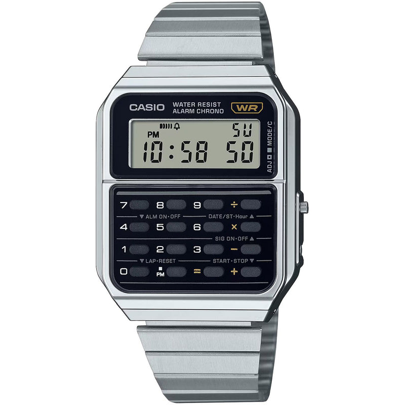 Casio Vintage Unisex Silver Watch CA-500WE-1AEF