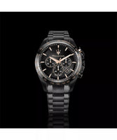 Maserati Traguardo Men's Black Chronograph Watch Bracelet Set R8873612050