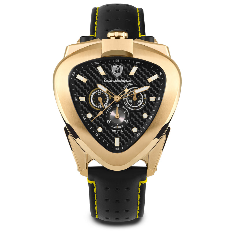 Tonino Lamborghini T20CH-B Spyder 12 H Men's Gold Chronograph Watch