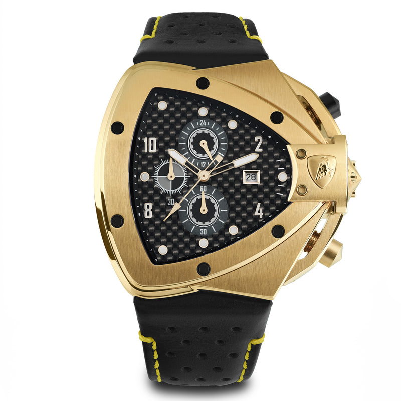 Tonino Lamborghini T20SH-B Spyder Horizontal Men's Gold Chronograph Watch