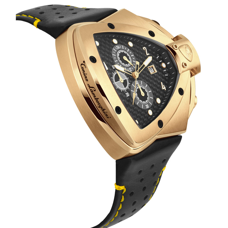 Tonino Lamborghini T20SH-B Spyder Horizontal Men's Gold Chronograph Watch