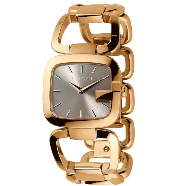 Gucci YA125408 Ladies G-Gucci Gold Watch