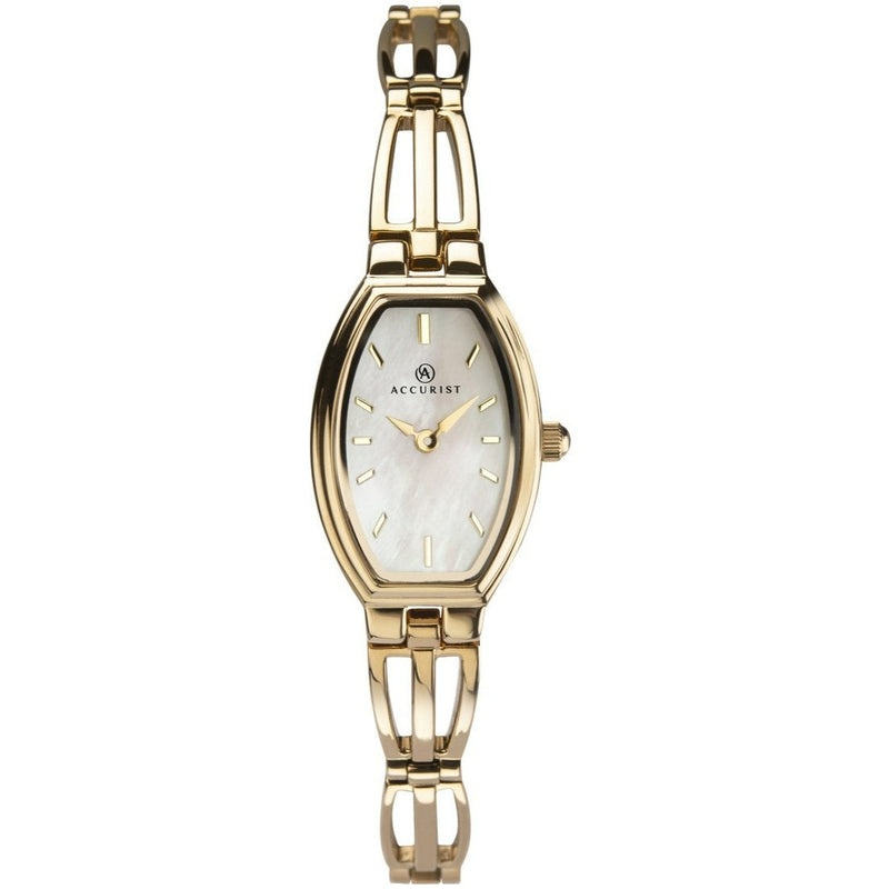 Accurist gold 2024 plated ladies watch