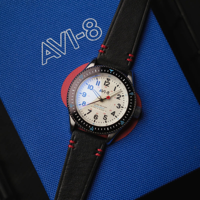 Analogue Watch - AVI-8 Flyboy Royal British Legion Falklands White Watch AV-4099-RBL02