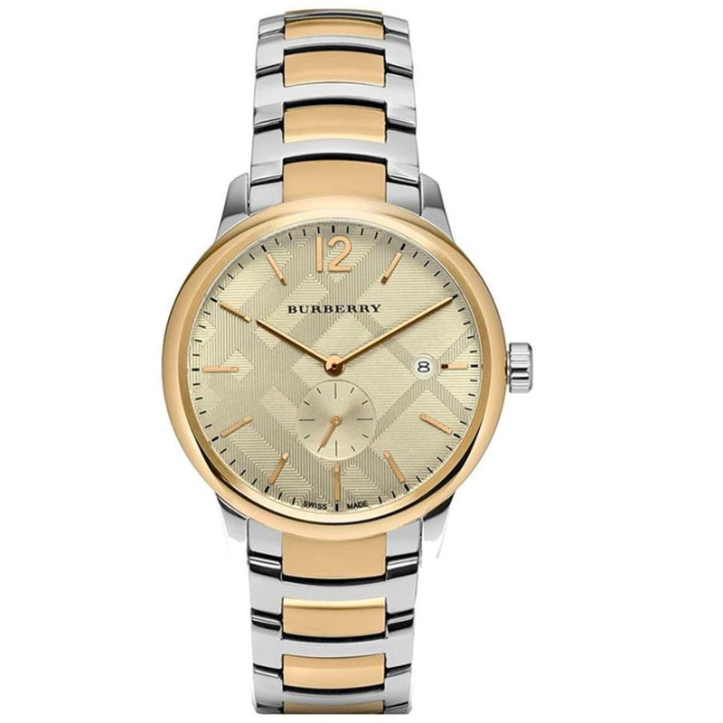 Burberry gold watch mens on sale