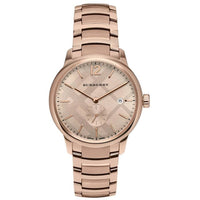 Analogue Watch - Burberry BU10013 Men's The Classic Rose Gold Watch