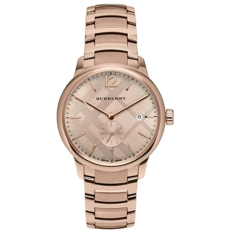 Analogue Watch - Burberry BU10013 Men's The Classic Rose Gold Watch