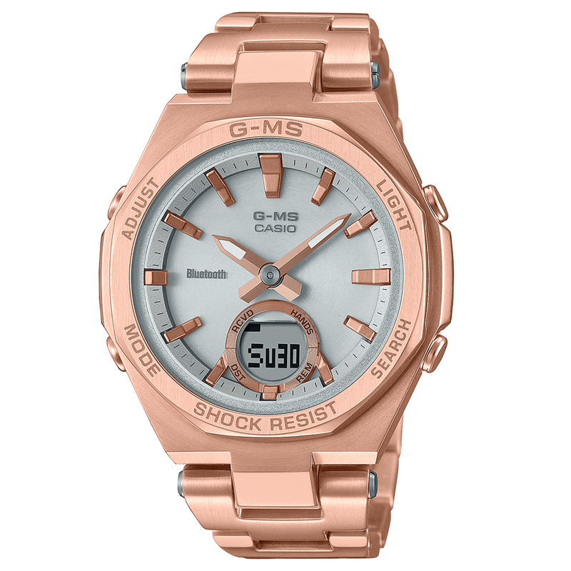 Analogue Watch - Casio Baby-G Ladies Rose Gold Watch MSG-B100DG-4AER