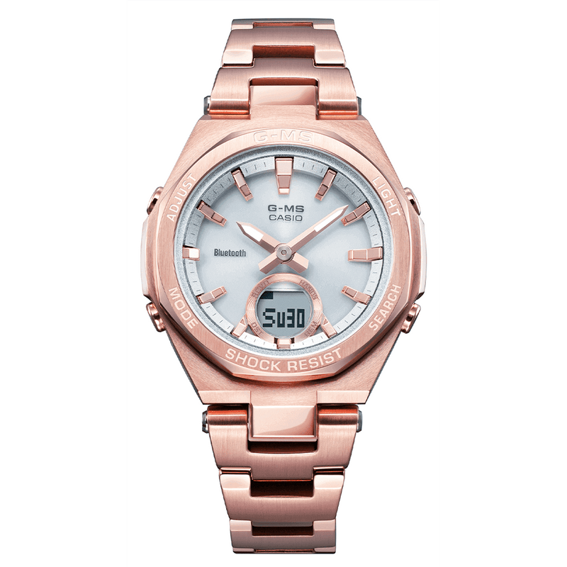 Analogue Watch - Casio Baby-G Ladies Rose Gold Watch MSG-B100DG-4AER