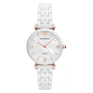 Analogue Watch - Emporio Armani AR1486 Ladies White Watch