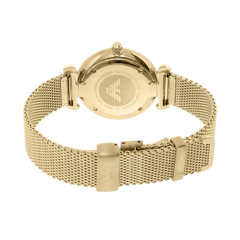 Gold womens armani watch best sale