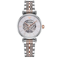 Analogue Watch - Emporio Armani AR1992 Ladies Meccanico Rose Gold Watch