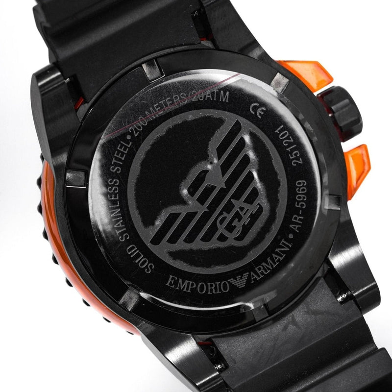 Analogue Watch - Emporio Armani AR5969 Men's Sportivo Black Watch
