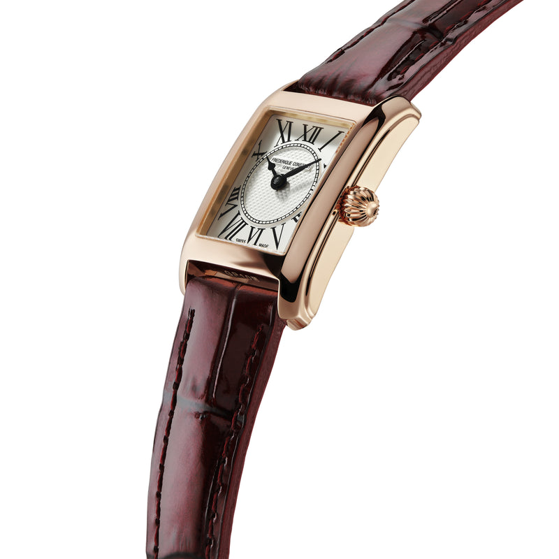 Analogue Watch - Frederique Constant Ladies Fc Classic Carree White Watch FC-200MC14