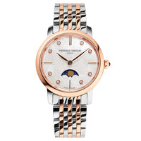 Analogue Watch - Frederique Constant Ladies Fc Slimline Moonphase Two-Tone Watch FC-206MPWD1S2B