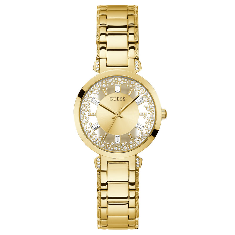 Analogue Watch - Guess GW0470L2 Ladies Crystal Clear Gold Watch