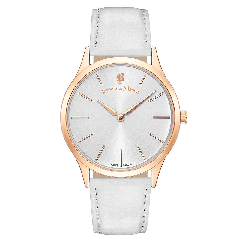 Analogue Watch - Jacques Du Manoir EM.13 Ladies Emotion White Watch