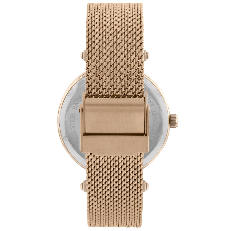 Analogue Watch - Kenneth Cole Ladies Gold Watch KC50960004