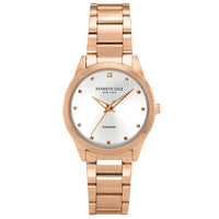 Analogue Watch - Kenneth Cole Ladies Rose Gold Watch KC50938002