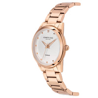 Analogue Watch - Kenneth Cole Ladies Rose Gold Watch KC50938002