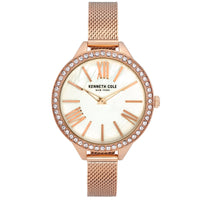 Analogue Watch - Kenneth Cole Ladies Rose Gold Watch KC50939002