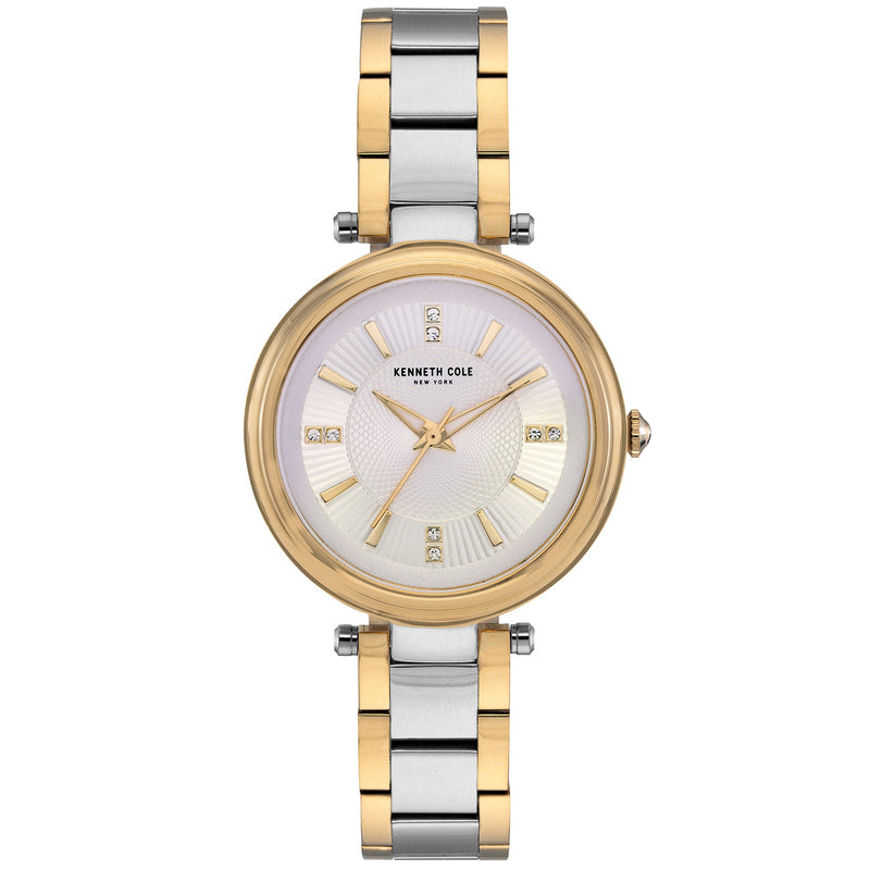 Analogue Watch - Kenneth Cole Ladies Two-Tone Watch KC50961003