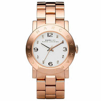 Analogue Watch - Marc Jacobs MBM3077 Ladies AMY Rose Gold Watch