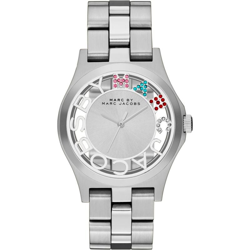 Marc jacobs 2025 henry watch silver