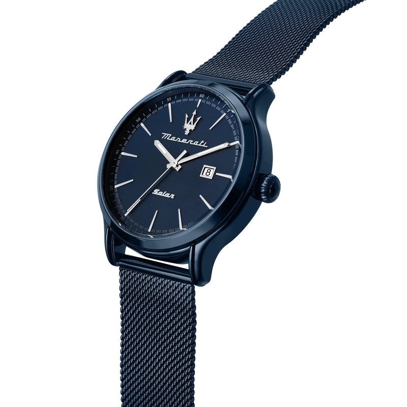 Analogue Watch - Maserati Solar Blue Men's Watch R8853149001