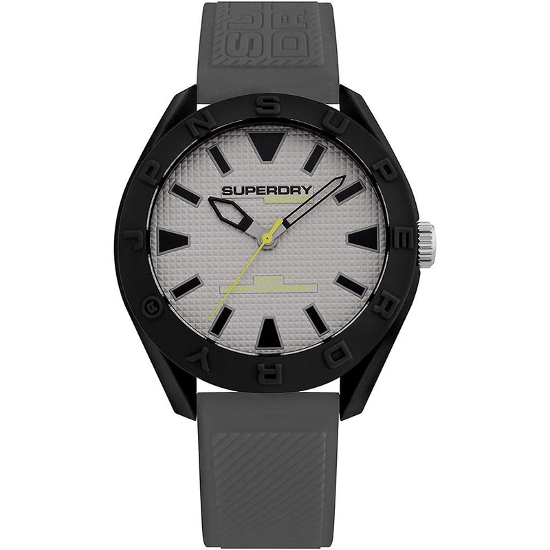 Analogue Watch - Men’s Osaka Gray Rubber Strap Superdry Watch SYG243EE