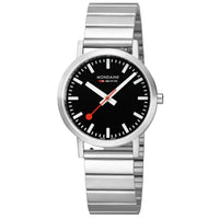 Analogue Watch - Mondaine Classic Unisex Black Watch A660.30314.16SBW