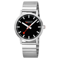 Analogue Watch - Mondaine Classic Unisex Black Watch A660.30360.16SBW