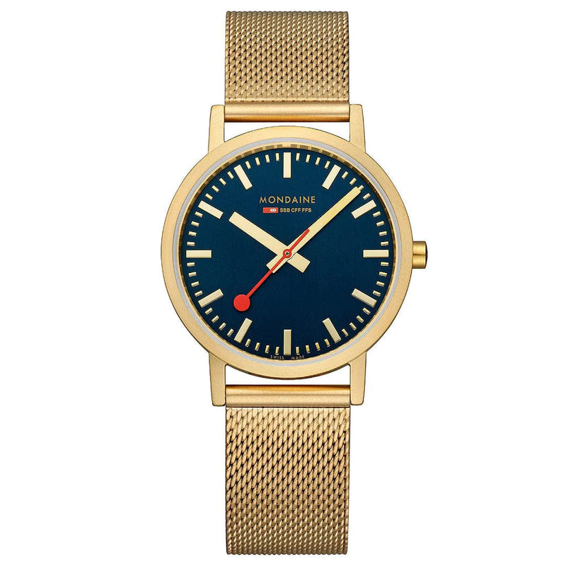 Analogue Watch - Mondaine Classic Unisex Gold Watch A660.30314.40SBM