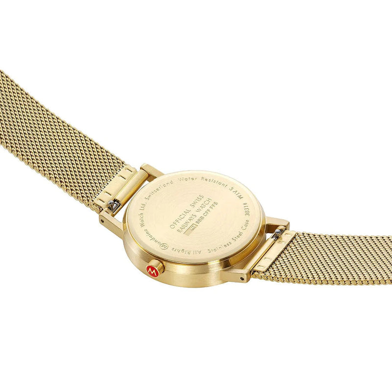 Analogue Watch - Mondaine Classic Unisex Gold Watch A660.30314.40SBM