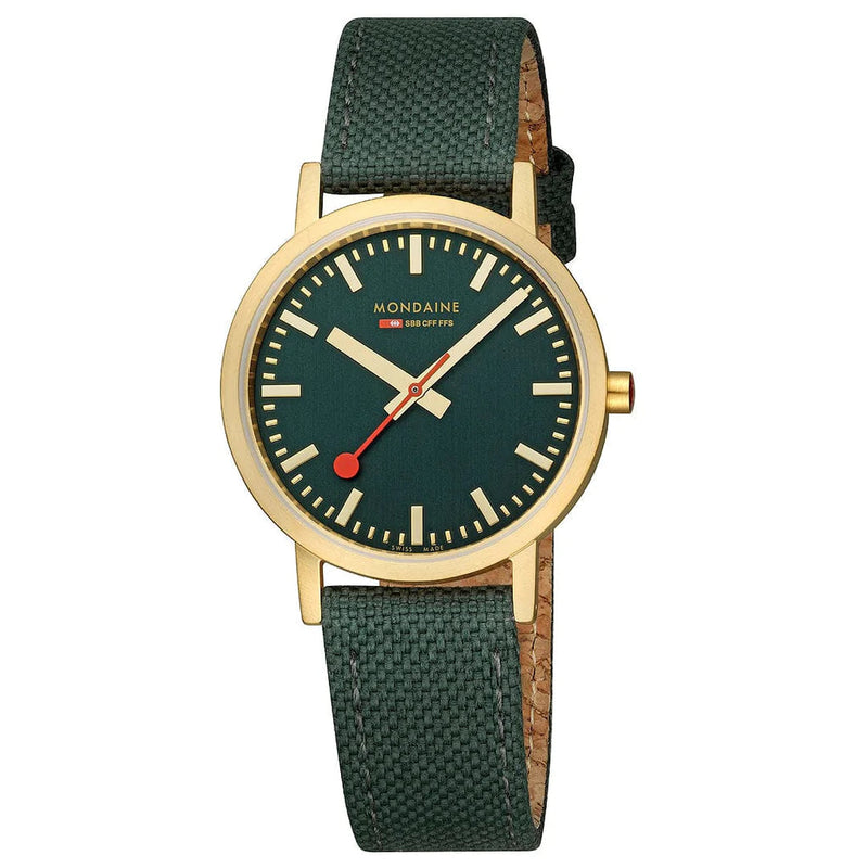 Analogue Watch - Mondaine Classic Unisex Green Watch A660.30314.60SBS