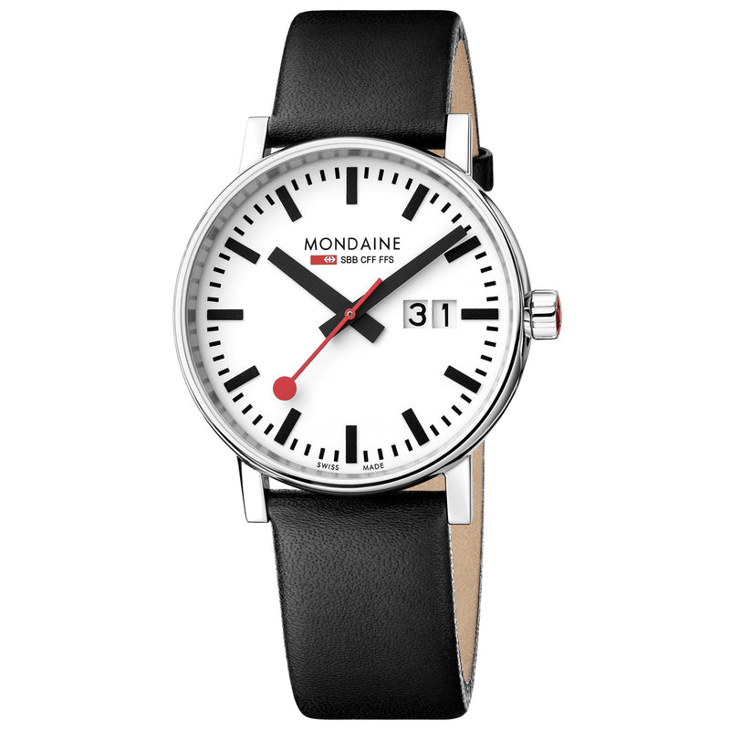 Analogue Watch - Mondaine Evo2 Unisex White Watch MSE.40210.LB